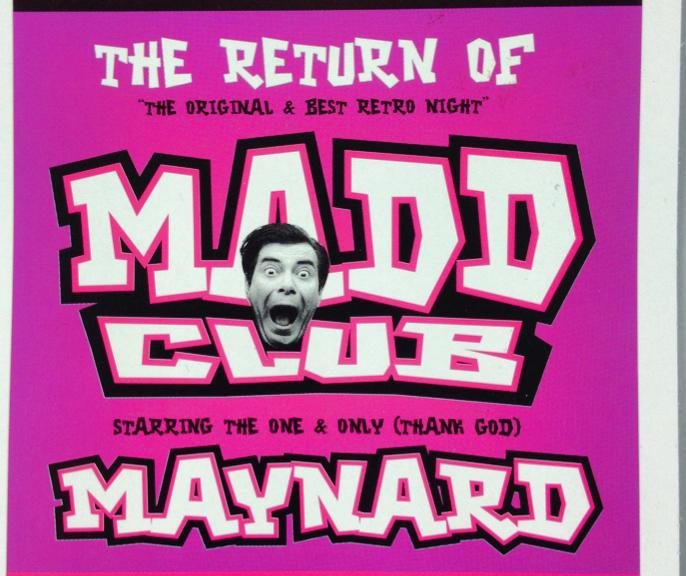 Madd Club flyer from October 2000