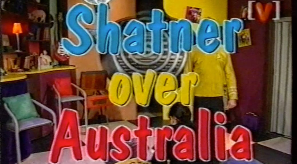 Shatner Over Australia, still from Maynard's Rewind show on Channel V, Foxtel 2000