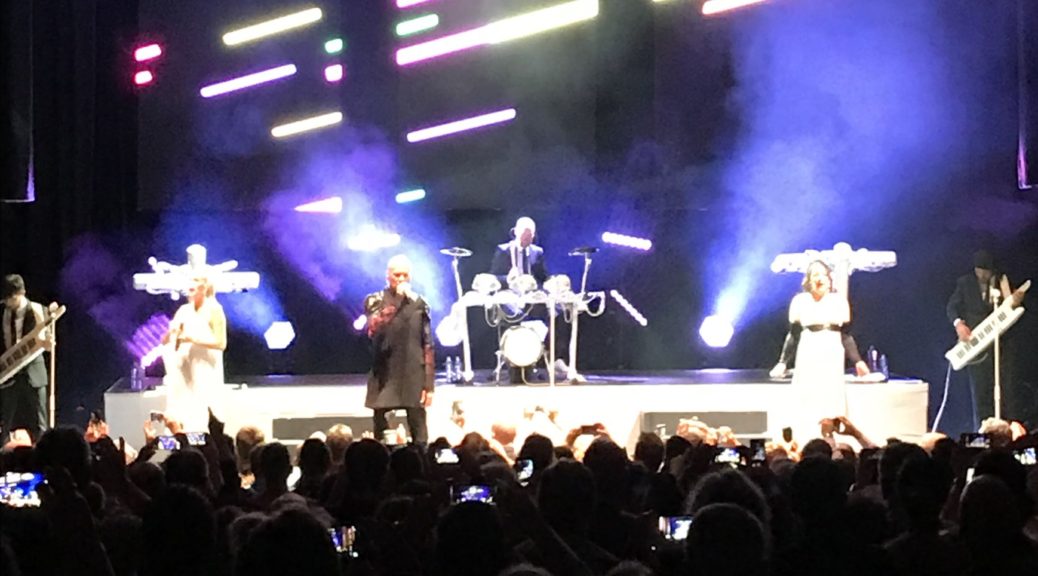 The Human League onstage State Theatre, Sydney 2017