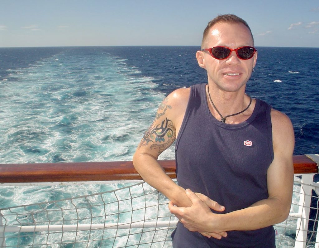 DJ Mark Alsop on the Navigation cruise 2007
