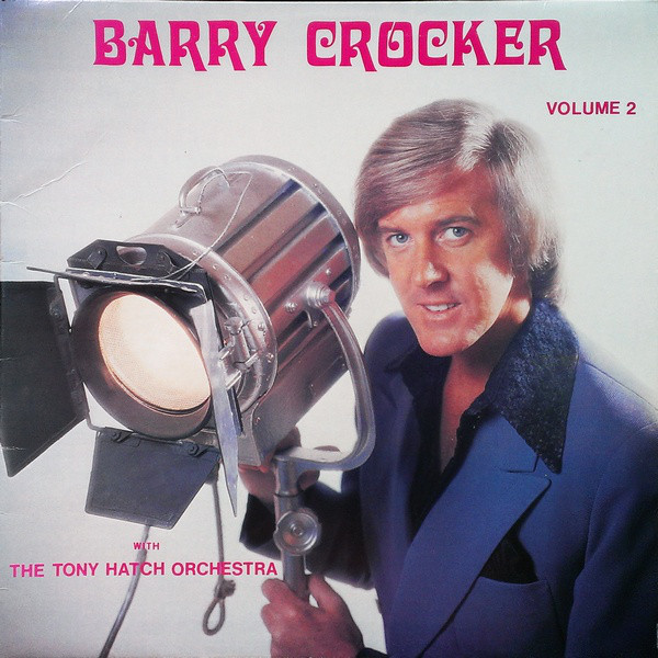 Barry Crocker album cover with studio light