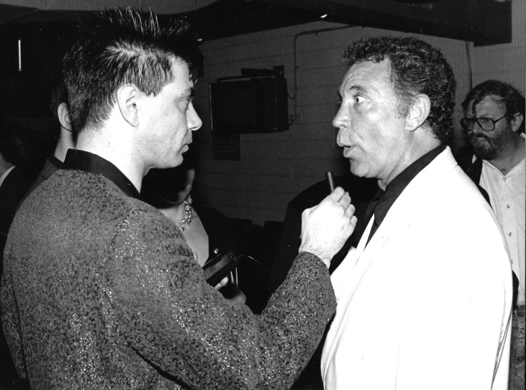 Maynard with Tom Jones 1995