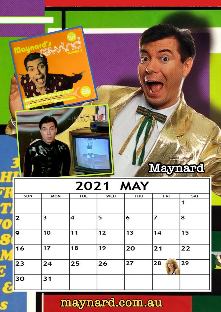 May in the 2021 Maynard calendar