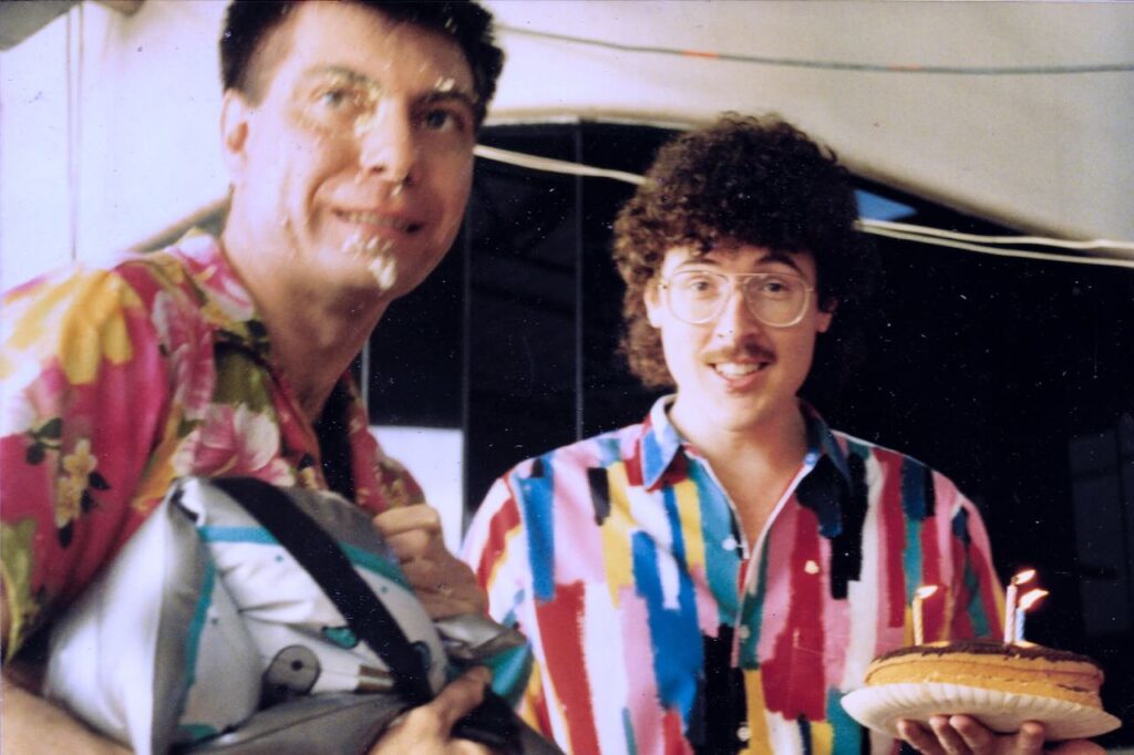 Maynard with Weird Al 1990 Melbourne