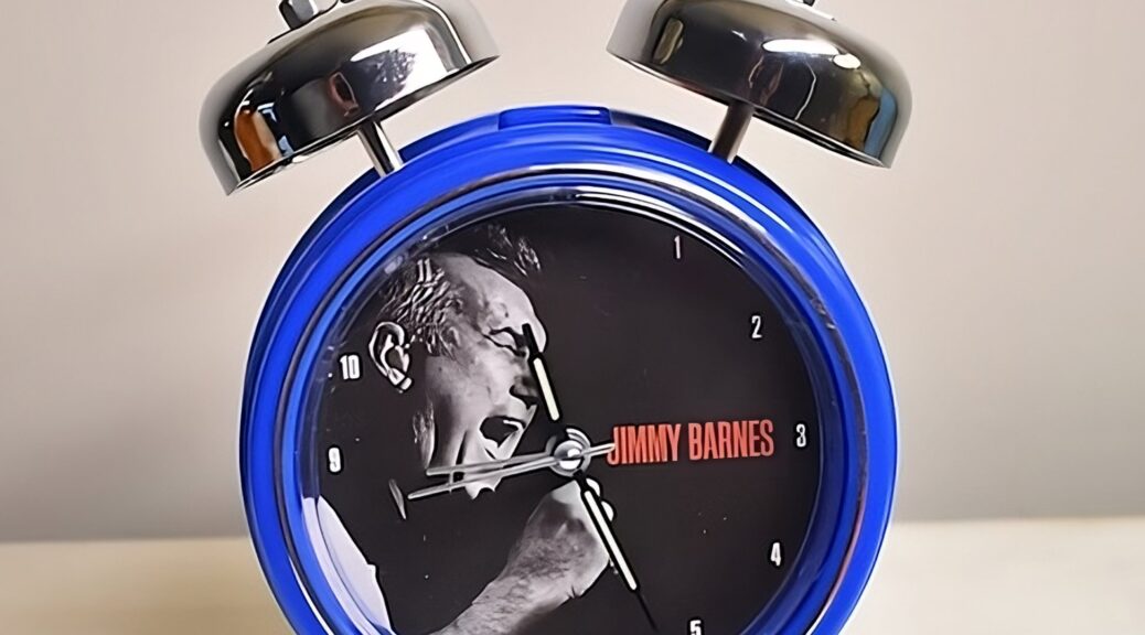 Jimmy Barnes screaming alarm clock 2017.