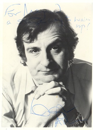 Douglas Adams photo signed to Maynard.