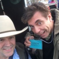 Tim Ferguson & Maynard on set of Spin Out