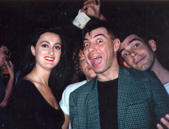 Jacquie O'Sullivan of Bananarama with Maynard at Madd Club, Sydney 1989
