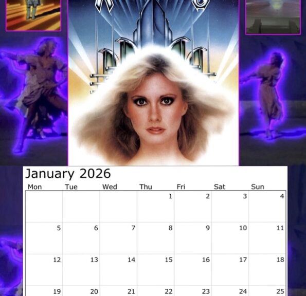 Xanadu calendar January 2026 page