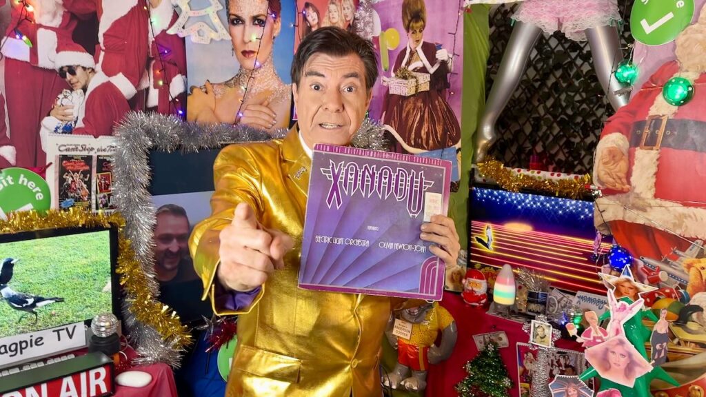 Maynard with Xanadu album.