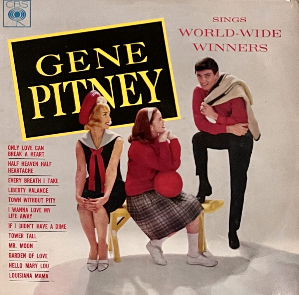 Cover of 1963 Gene Pitney album World Wide Winners