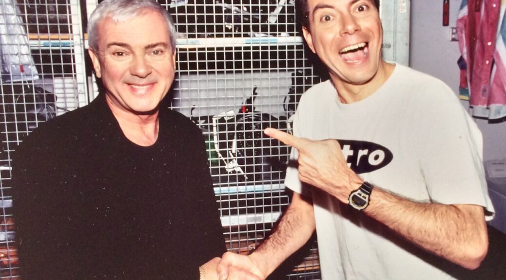 Gene Pitney backstage at Foxtel with Maynard